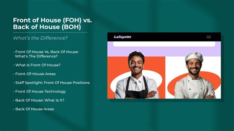 boh vs foh|boh certified meaning.